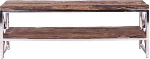Richmond Interiors Richmond TV-meubel 'Kensington' RVS en Hout 180cm