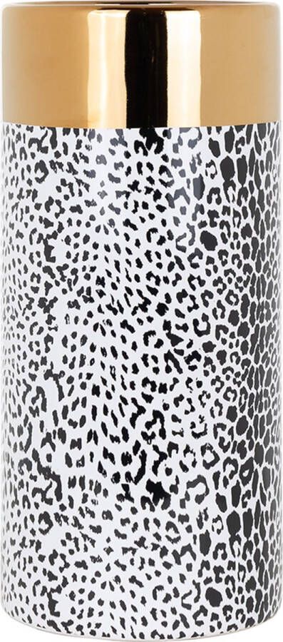 Richmond interiors Richmond Vaas Alesha White Gold 30cm