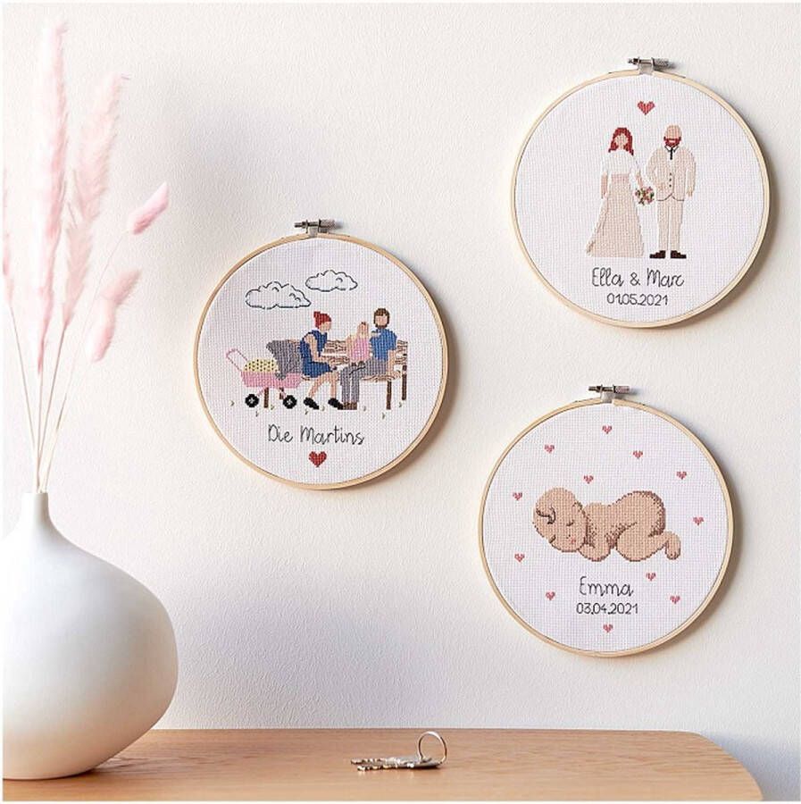 Rico design Borduurpakket baby van 100110 incl borduurring