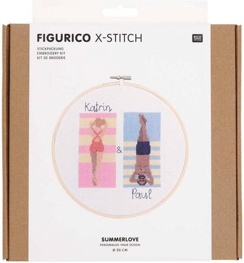 Rico design Borduurpakket summerlove van rico Design 100116 incl borduurring