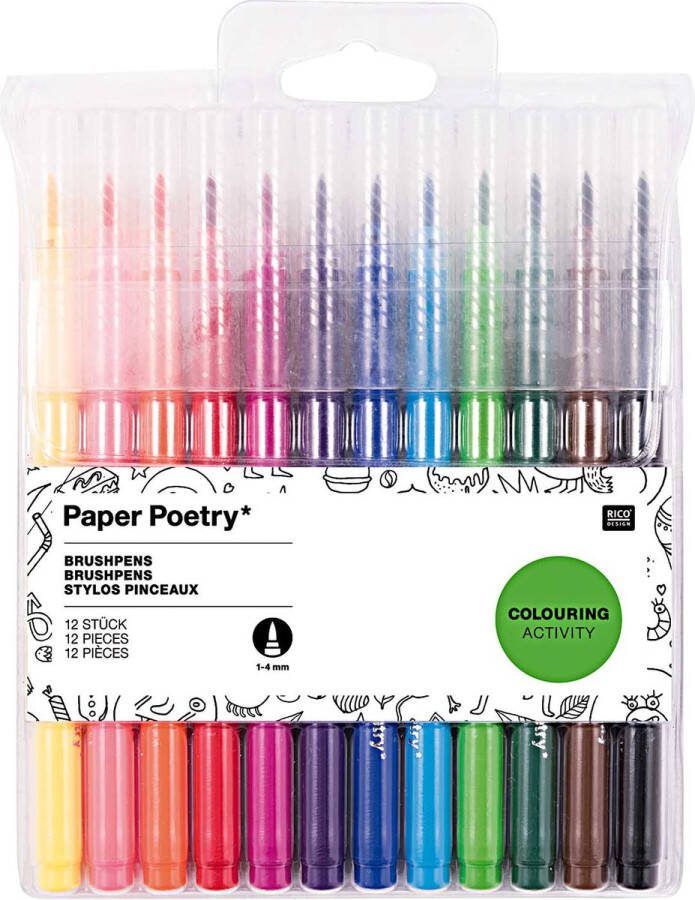 Rico-design BRUSHPENS SET VAN 12 ST