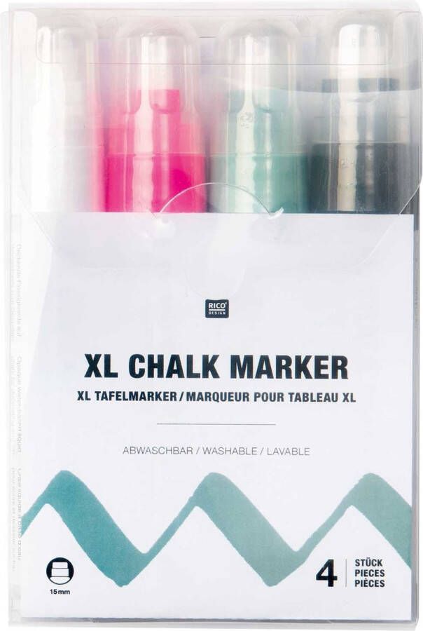 Rico design Chalk marker XL Krijtstiftenset vloeibaar