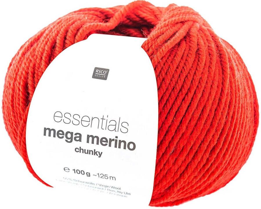 Rico design Essentials Mega Wool Chunky 009 Rood