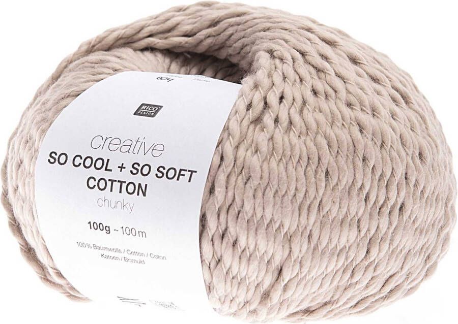 Rico design GAREN-KATOEN-CEATIVE COTTON SO COOL+SO SOFT 004-PER 4 STUKS-HAKEN EN BREIEN