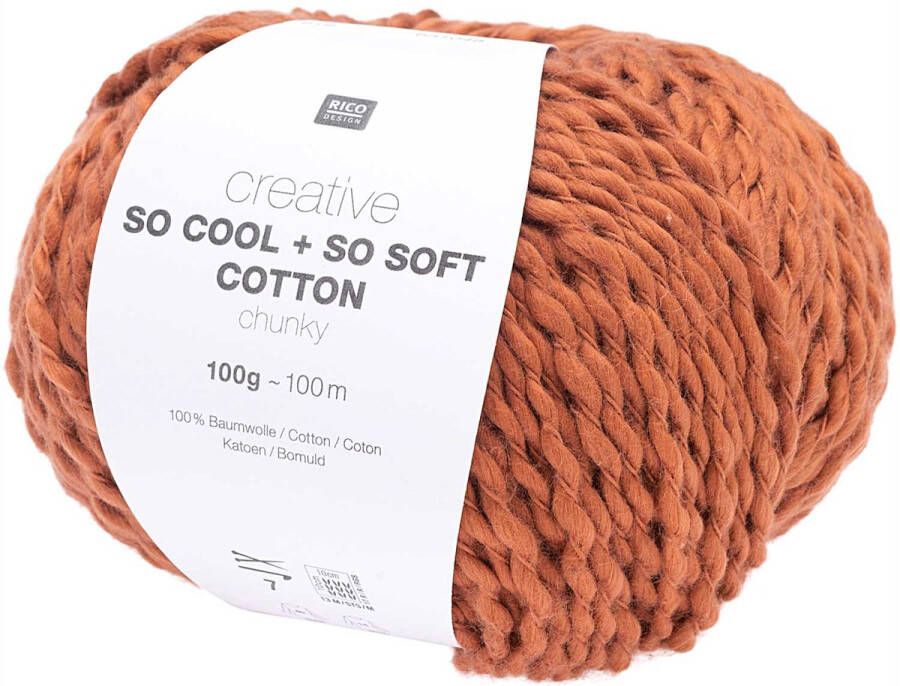 Rico design GAREN-KATOEN-CREATIVE COTTON SO COOL+SO SOFT 019-PER 4 STUKS-HAKEN EN BREIEN