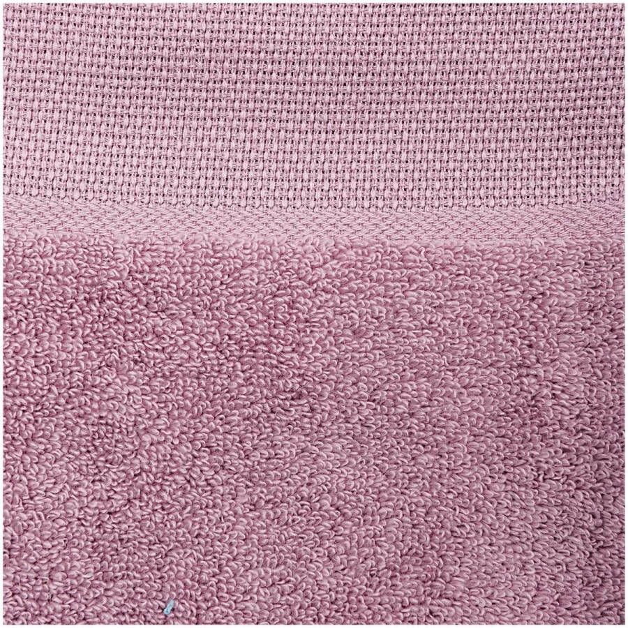Rico design handdoek met aida rand om te borduren lila 740231.18