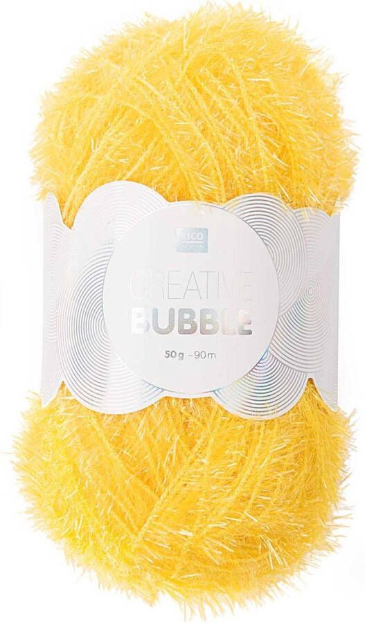 Rico design Rico Creative Bubble 002 geel polyester schuurspons garen naald 2 a 4mm 1bol