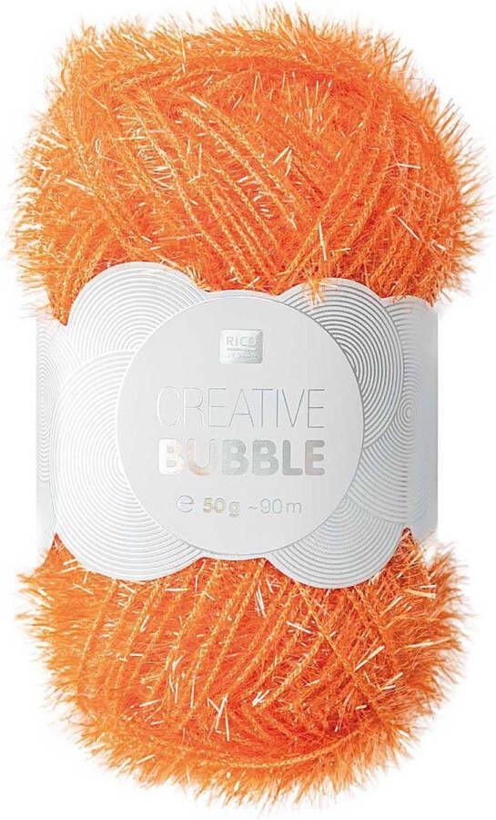 Rico design Rico Creative Bubble 021 oranje polyester schuurspons garen naald 2 a 4mm 1bol