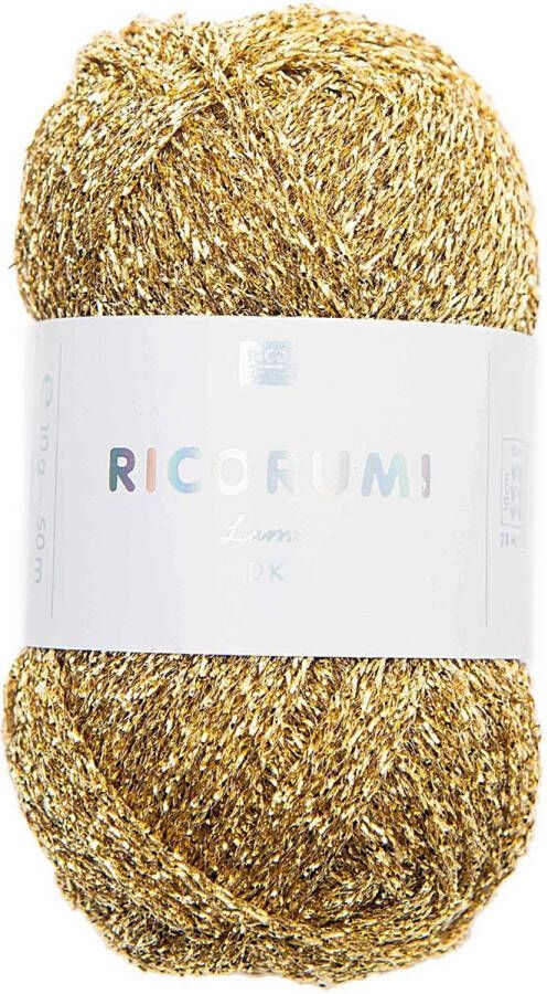 Rico design Ricorumi lame gold 50meter goud draad 10 grams mini garen bolletje