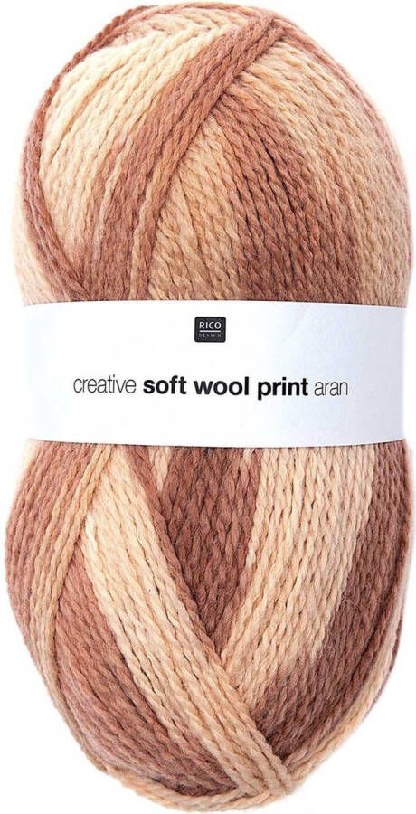 Rico design SOFT WOOL ARAN PRINT 004 PER 5 STUKS