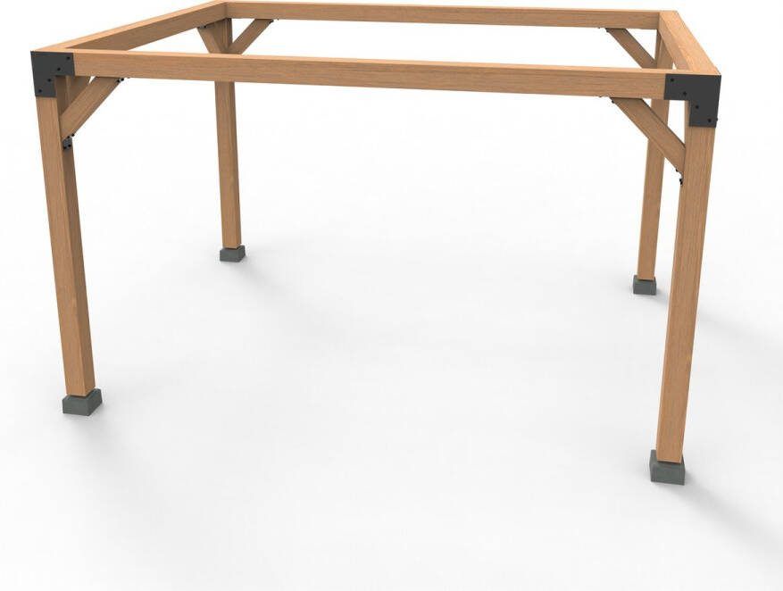 Rijpex Pergola Hout 330x330cm Prieel Paaldikte 15x15cm incl. Pergola Verbindingen