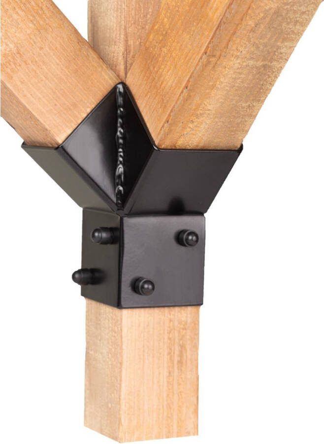 Rijpex Pergola Schoor verbinding 45º dubbel 9x9cm