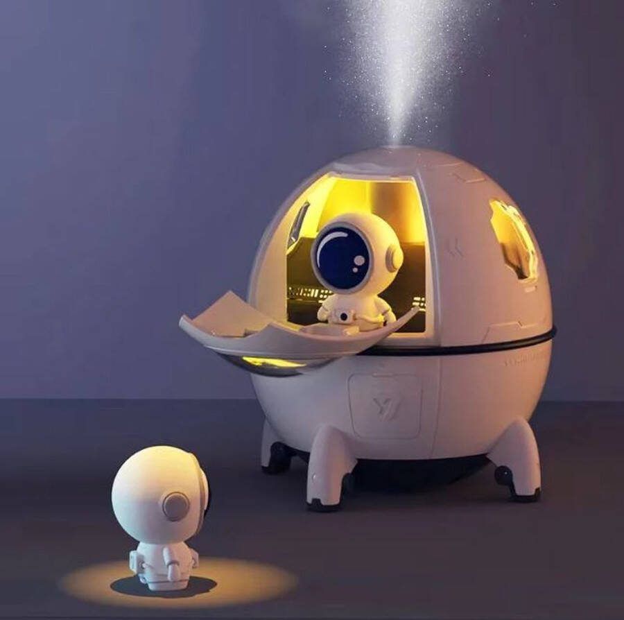 Rimarkable Luchtbevochtiger grappig Astronaut thema air fresh LED verlichting 40 ml mistsnelheid