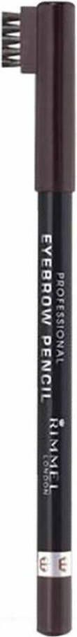 Rimmel London 3x Rimmel Professional Eyebrow Pencil Donkerbruin