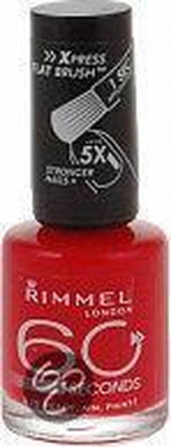 Rimmel London 60 seconds finish Nagellak 315 Rock & Red