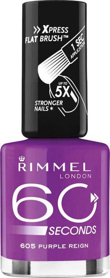 Rimmel London 60 seconds finish Nagellak 605 Purple Reign