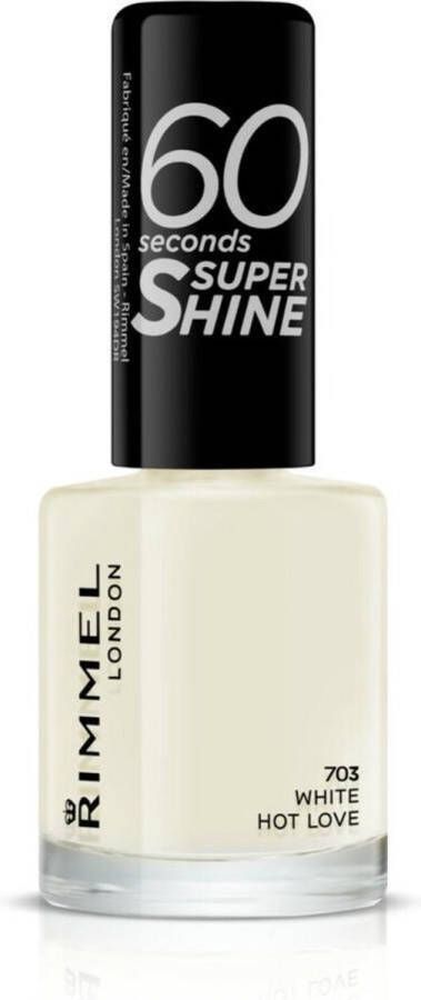 Rimmel London 60 Seconds Super Shine Nagellak 703 White Hot Love