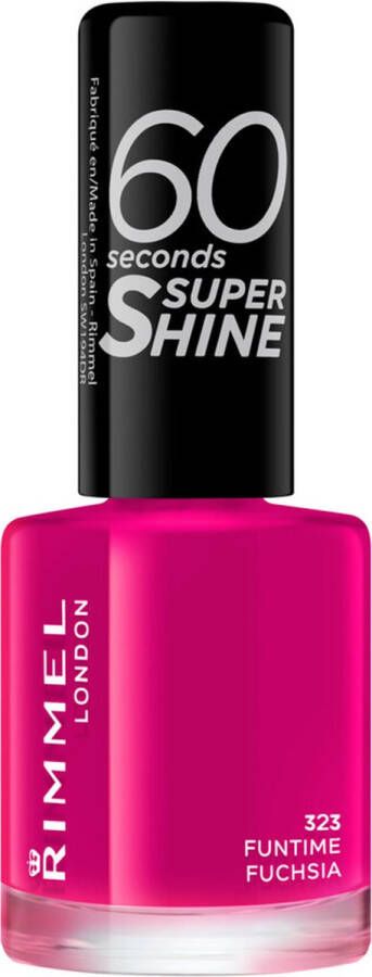 Rimmel London 60 seconds supershine Nagellak 323 Funtime Fuchsia