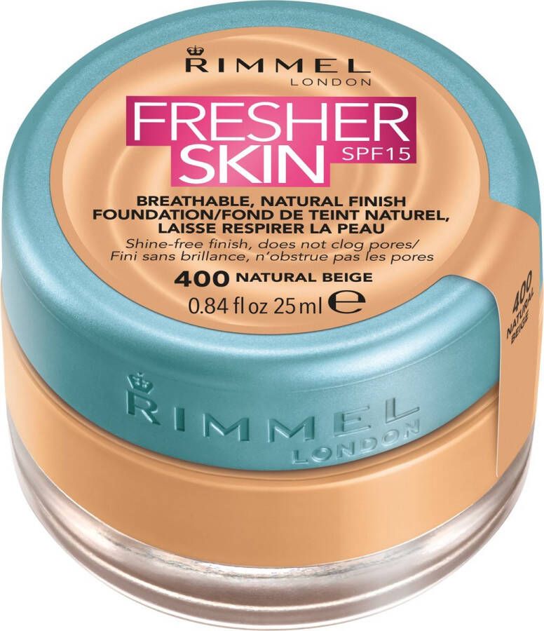 Rimmel London Fresher Skin 400 Natural Beige Foundation