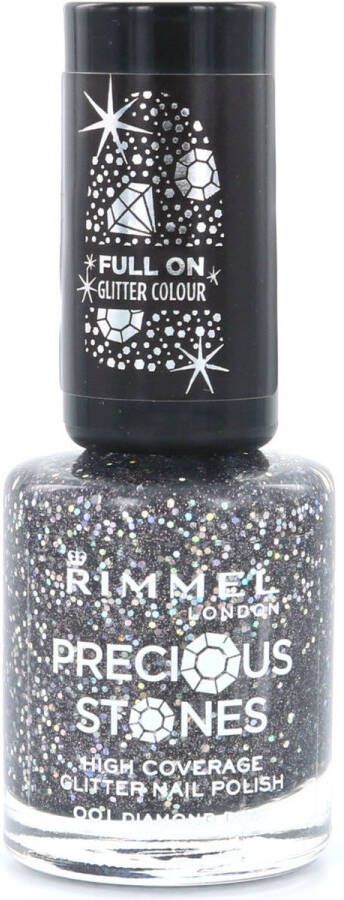 Rimmel London Glitter High Coverage nagellak 001 Diamond Dust