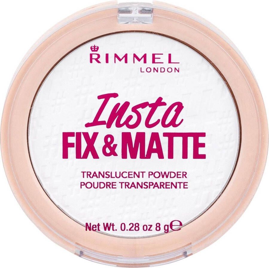 Rimmel London Insta Fix & Matte Make-uppoeder 01 Clear