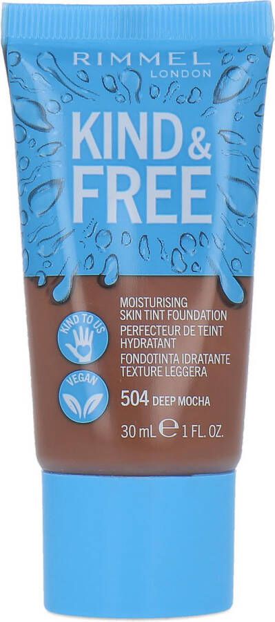 Rimmel London Kind & Free Vegan foundation 504 Deep Mocha