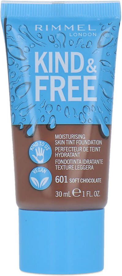 Rimmel London Kind & Free Vegan foundation 601 Soft Chocolate