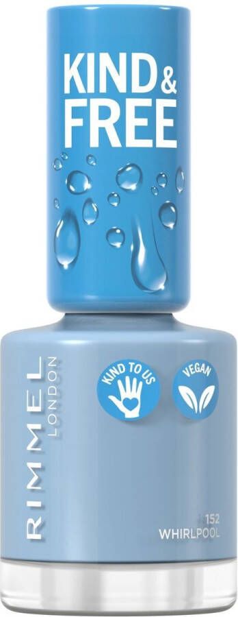 Rimmel London KIND & FREE Vegan Nagellak 152 Tidal Wave Blue