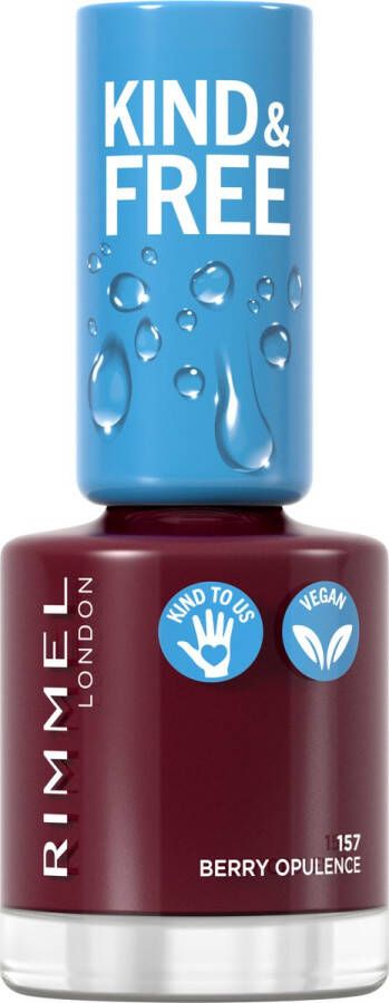 Rimmel London KIND & FREE Vegan Nagellak 157 Berry Opulence