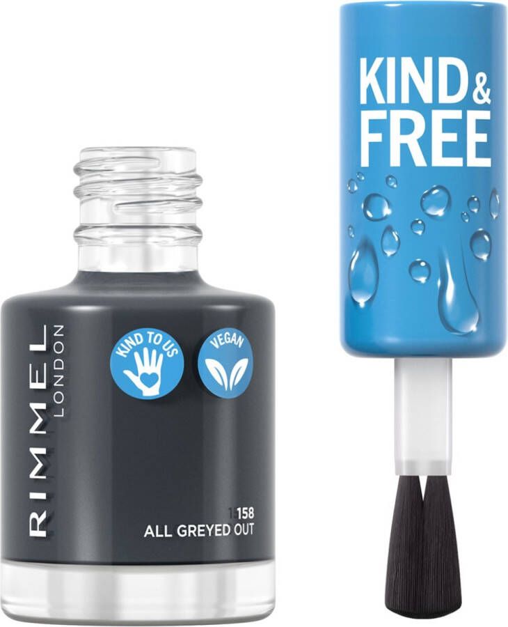 Rimmel London KIND & FREE Vegan Nagellak 158 All Greyed Out