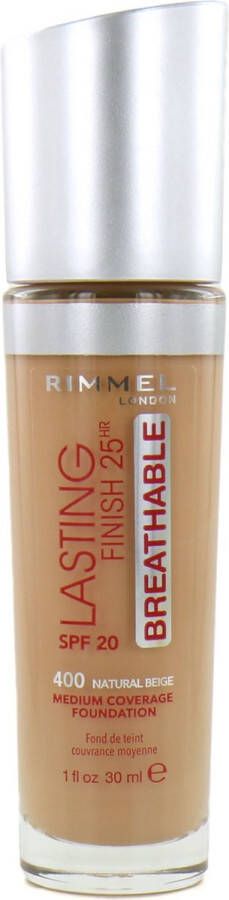 Rimmel London Lasting Finish Breathable Foundation Natural Beige