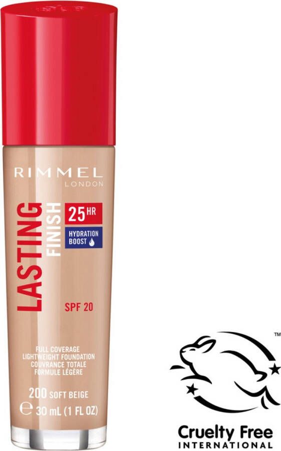 Rimmel London Lasting Finish Foundation 200 Soft Beige