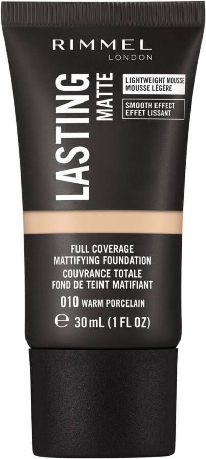 Rimmel London Lasting Matte Foundation 010 Warm Porcelain