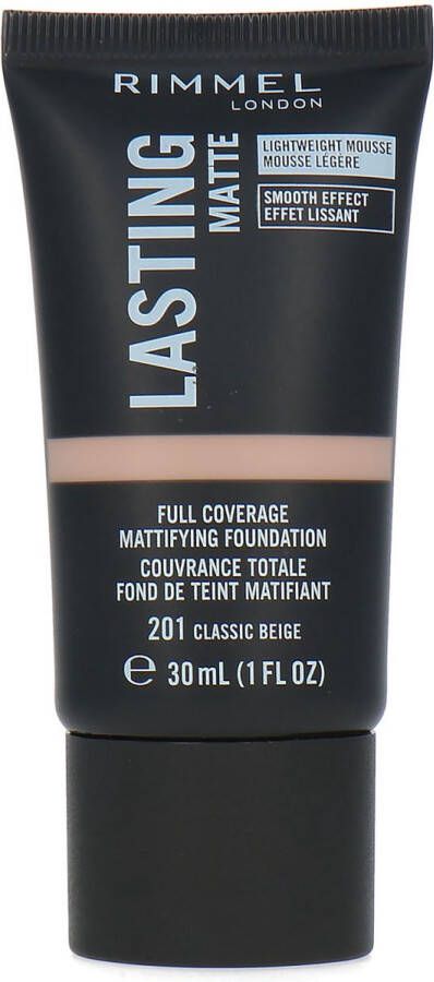 Rimmel London Lasting Matte Foundation Classic Beige 201