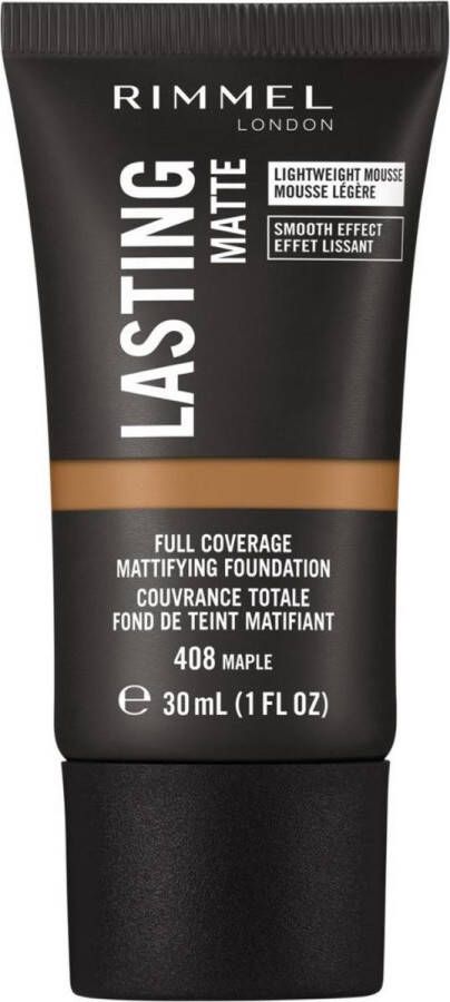 Rimmel London Lasting Matte Foundation Cocoa 408