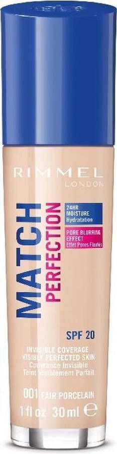 Rimmel London Match Perfection foundation Fair Porcelain 001