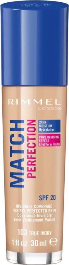 Rimmel London Match Perfection Foundation 103 True Ivory Beige