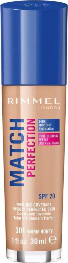 Rimmel London Match Perfection foundation -Warm Honey 301