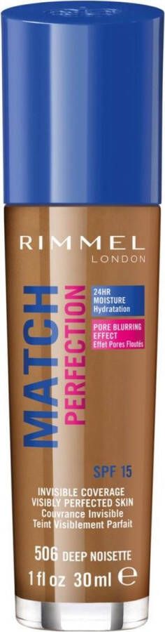 Rimmel London Match Perfection Foundation 506 Deep Noisette