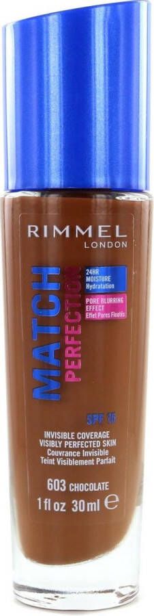 Rimmel London Match Perfection foundation 603 Chocolate
