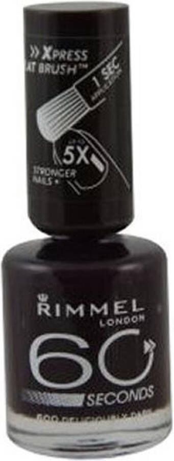 Rimmel London Rimmel 60 Seconds Finish Nagellak 600 Deliciously Dark