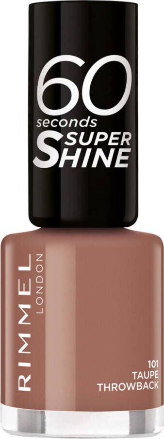 Rimmel London Rimmel 60 Seconds Super Shine Nagellak 101 Taupe Throwback