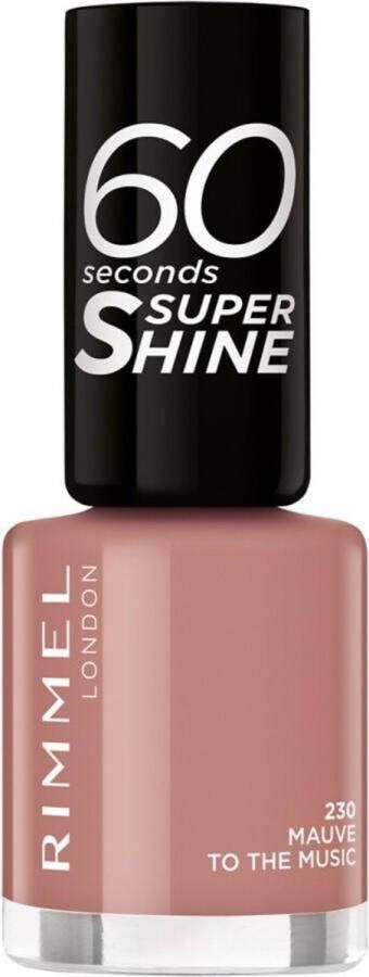 Rimmel London Rimmel 60 Seconds Super Shine Nagellak 230 Mauve To The Music