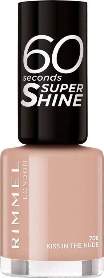 Rimmel London Rimmel 60 Seconds Super Shine Nagellak 708 Kiss In The Nude