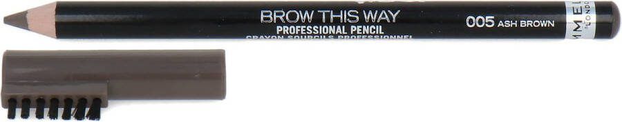 Rimmel London Rimmel Brow This Way Professional Wenkbrauwpotlood 005 Ash Brown
