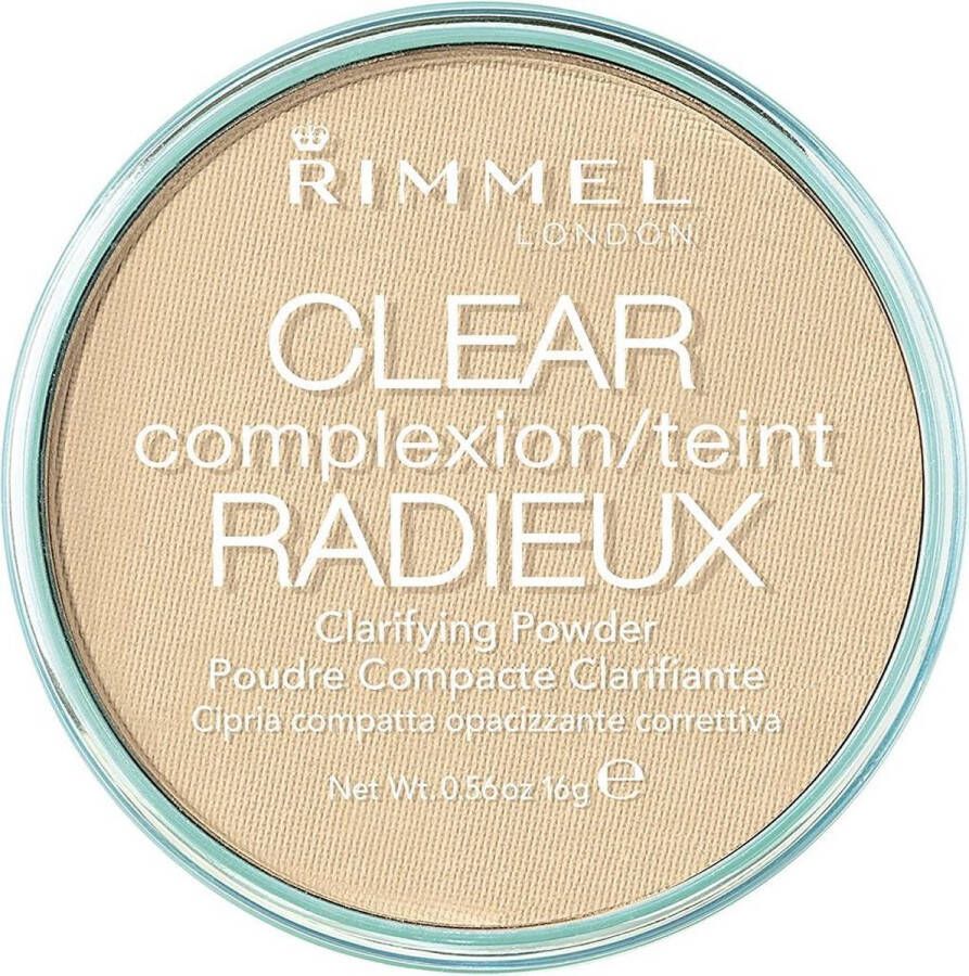 Rimmel London Rimmel Clear Complexion Clarifying Powder 021 Transparent
