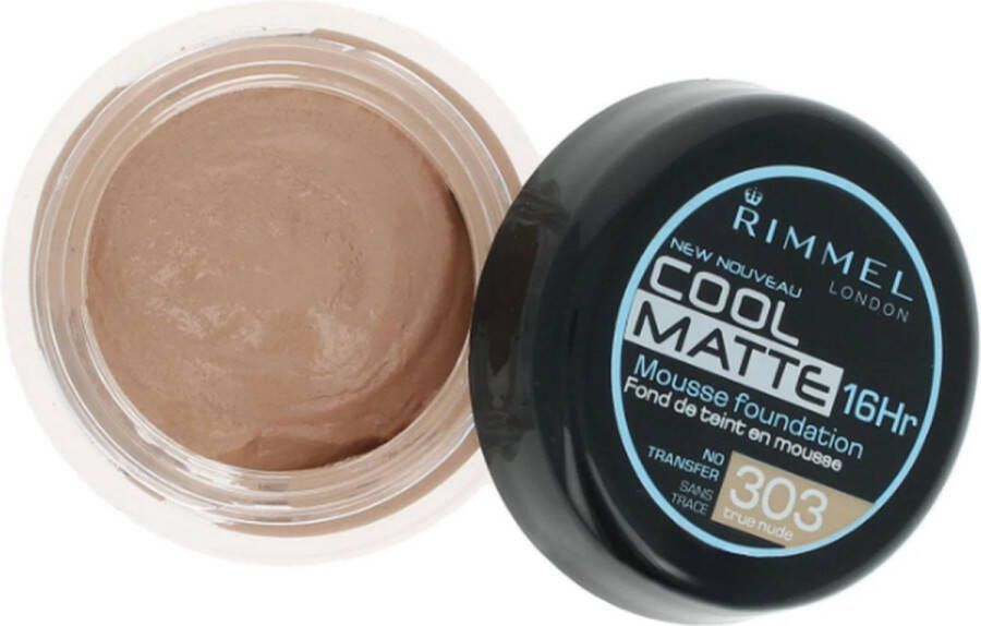 Rimmel London Rimmel Cool Matte Mousse 16HR Foundation 303 True Nude
