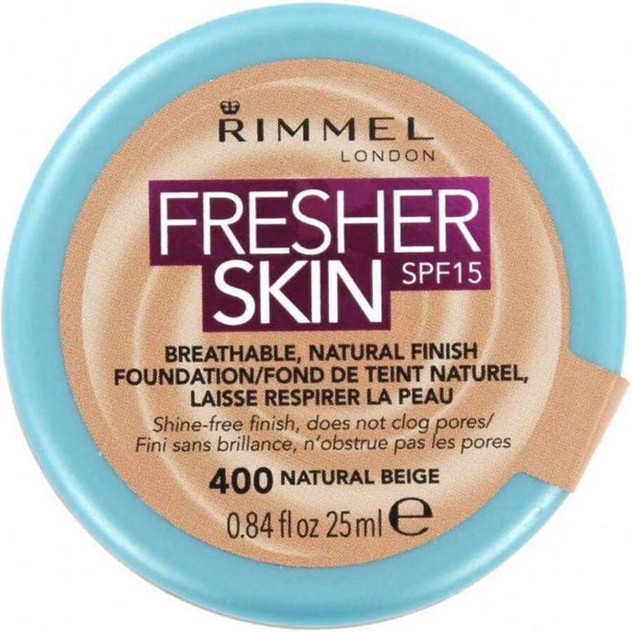 Rimmel London Rimmel Fresher Skin Foundation 400 Natural Beige