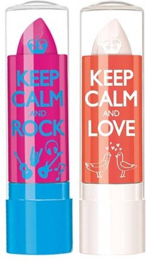 Rimmel London Rimmel Keep Calm and Rock Berry Blush & Keep Calm and Love Crystal Clear Lip Balm