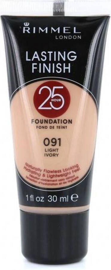 Rimmel London Rimmel Lasting Finish 25 HR Foundation 091 Light Ivory (Tube)
